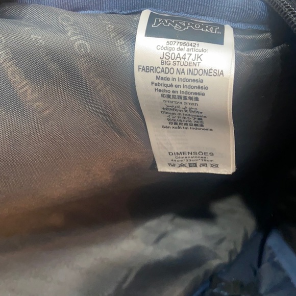 Navy Blue Jan Sport Digital Laptop Backpack - Picture 12 of 12